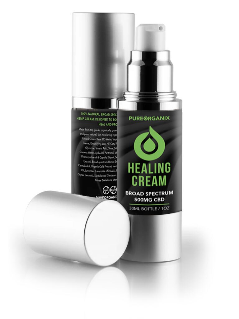 pureorganix-cbd-cream500mg Healing CBD Cream Broad Spectrum - Full Spectrum CBD Oil