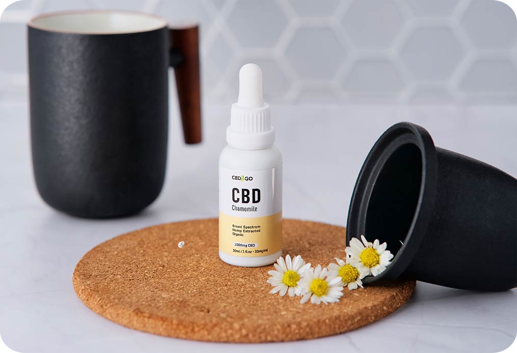 CBD oil drops chamomile flavor 