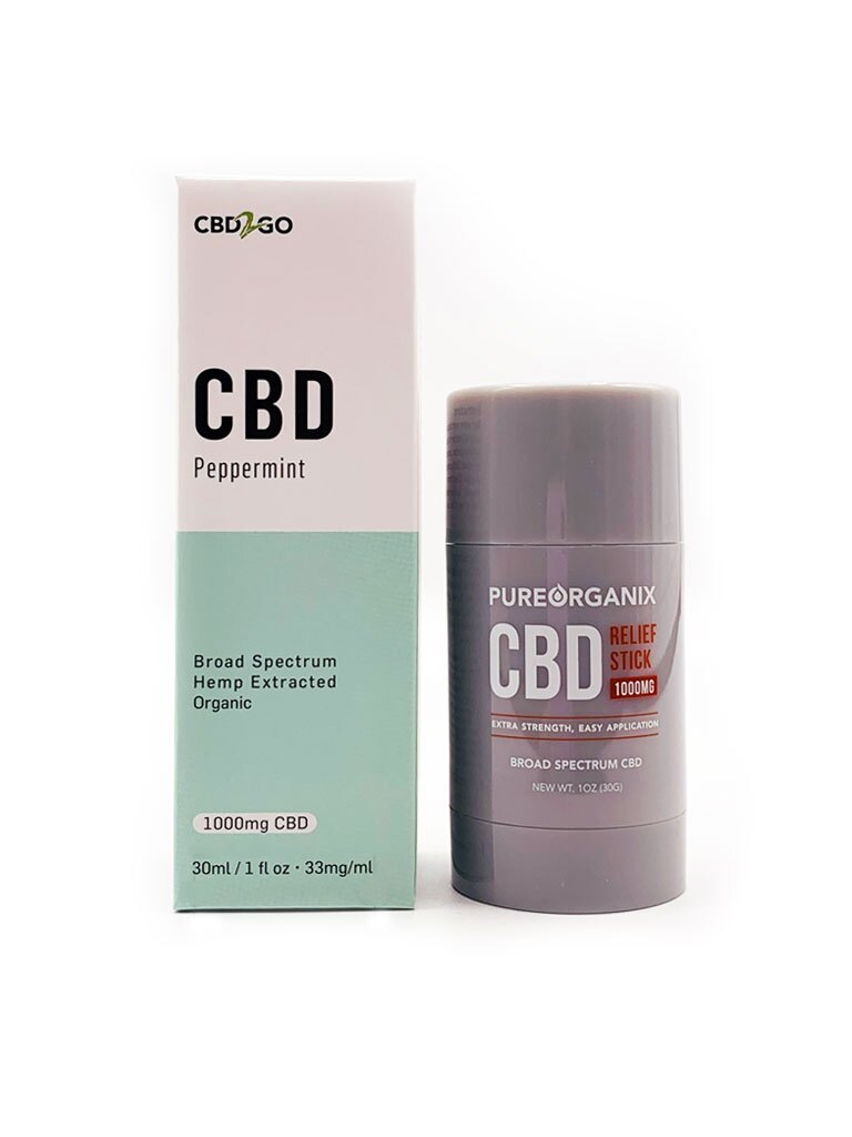 Broad-Spectrum-Peppermint-1000mg-with-Broad-Spectrum-Relief-Stick-1000mg CBD pain relief stick Canada