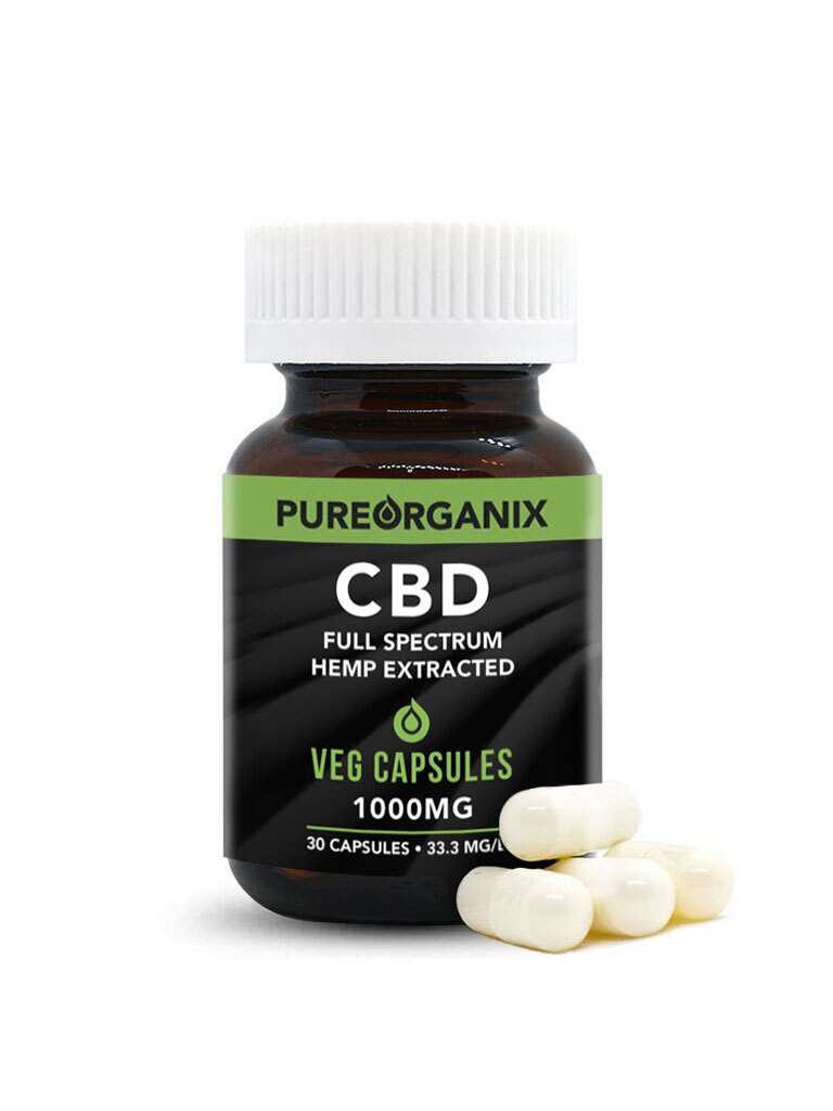 PureOrganix Full Spectrum CBD Capsules