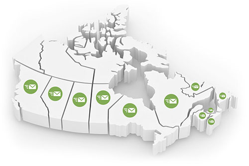 canada map